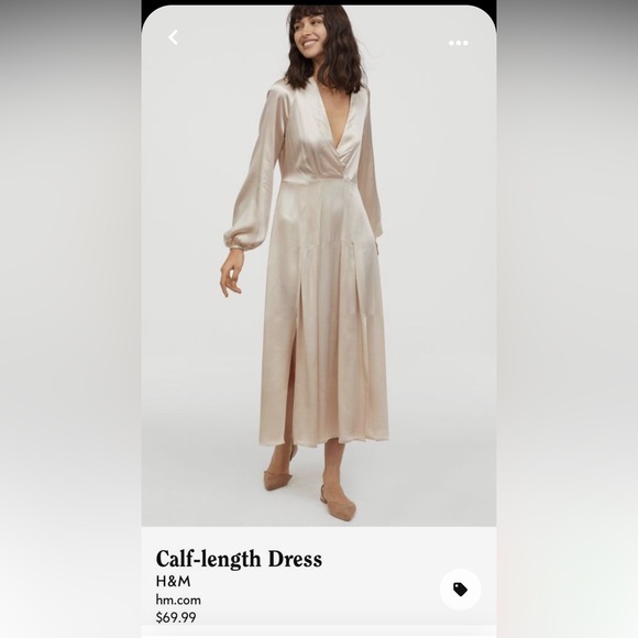 New without tags beige hm dress - Picture 1 of 6